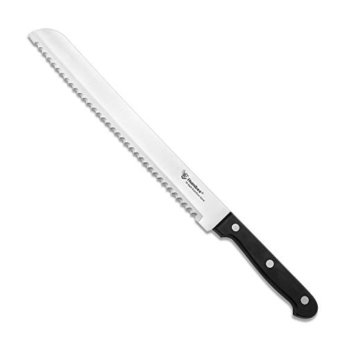 Humbee Chef Serrated Bread Knife For Home Kitchens Bread Knife 10 Inch Black