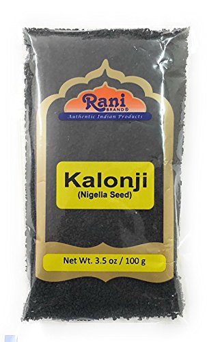 Rani Kalonji (Black Seed, Nigella Sativa, Black Cumin) Seeds 3.5oz (100g) All Natural ~ Gluten Free Ingredients | NON-GMO | Vegan | Indian Origin
