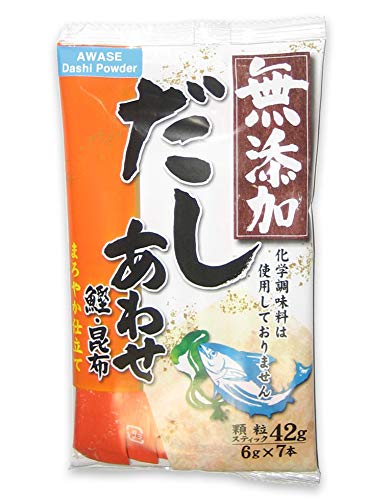 Awase Dashi Powder with No MSG (Bonito and Kelp Soup Stock) [English instructions on the back] 1.48 oz (6 gram x 7 packets)