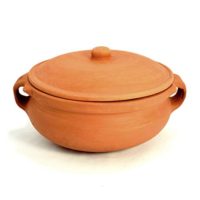 Ancient Cookware Clay Curry Pot, Medium, 8 Inch