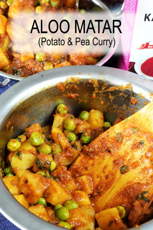 Aloo Matar gravy recipe - How to cook potatoes and peas curry