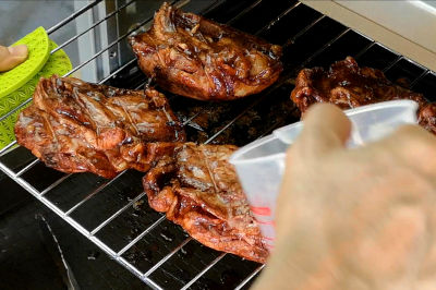 Asian chicken thighs - drizzle marinate on chicken