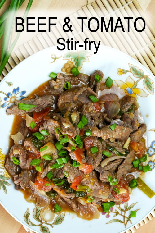 Beef and tomato stir-fry - easy Chinese recipe with great taste