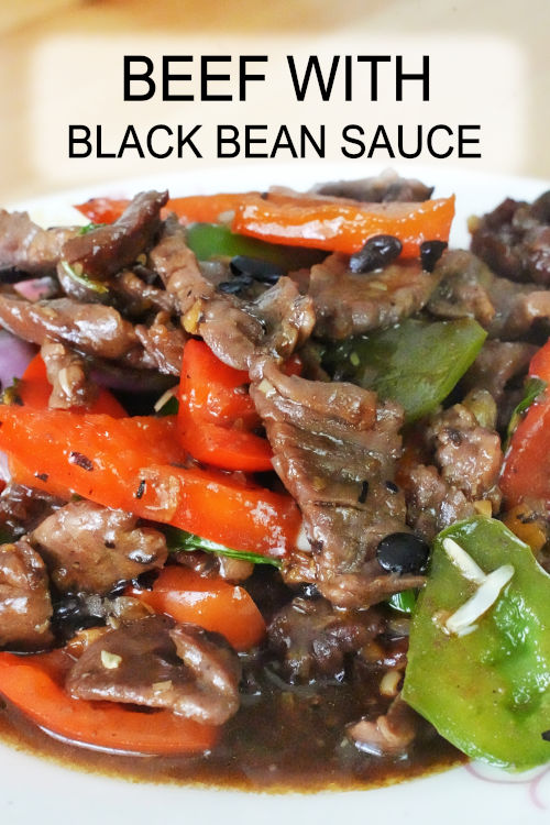 You can make the beef and black sauce stir-fry within thirty minutes. The fermented black beans are flavorful and best served with white rice.
