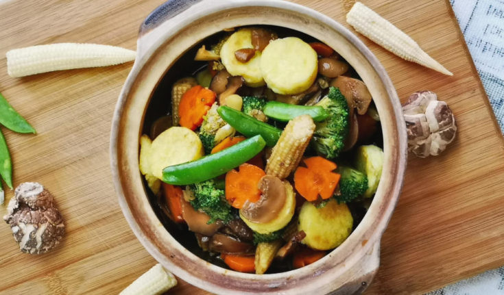 Braised tofu with mushrooms is an authentic home cooked dish favorite among the Chinese household. Tofu is an excellent sauce of protein which makes it a balanced meal even without meat. It acts as a sponge and takes on any flavor adding to it. The preparation is easy, which can be done within thirty minutes.