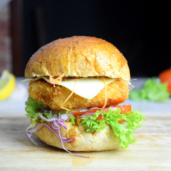 chicken katsu burger