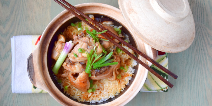 Chicken Rice in Clay Pot