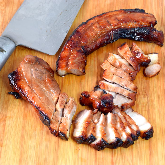 char siu recipe- on chopping board