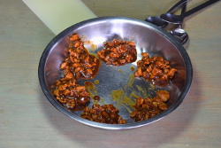 Filling of char siu bao