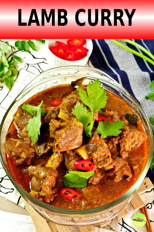 
This lip-smacking lamb curry is just delicious layered upon delicious. It is a hybridized curry that leans heavily on Indian origin and is perfumed with a unique blend of Malaysian curry powder. The intermingling of flavors immediately brightens up the curry once it is added to the lamb. 
