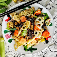 lotus root stir fry square small