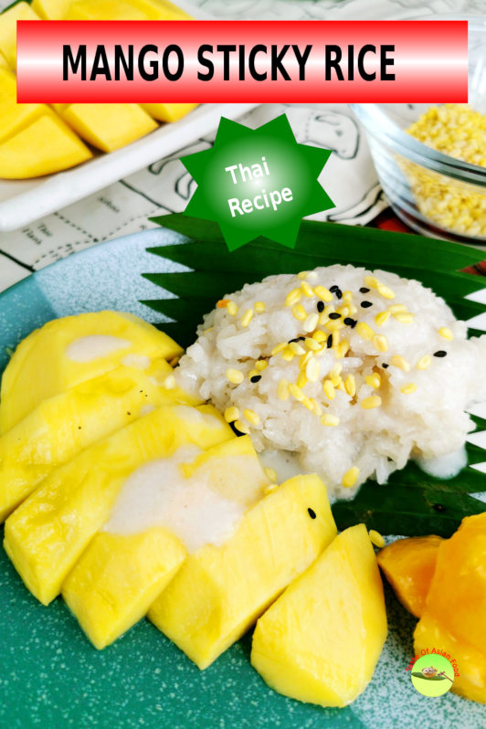 Mango sticky rice is an amazing and authentic Thai dessert. It is typical street food in Thailand, especially during summer, when mango is in season.