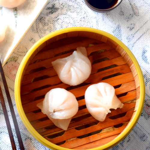 Har gow from Hong Kong dim sum