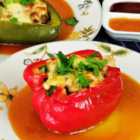 stuffed bell pepper square