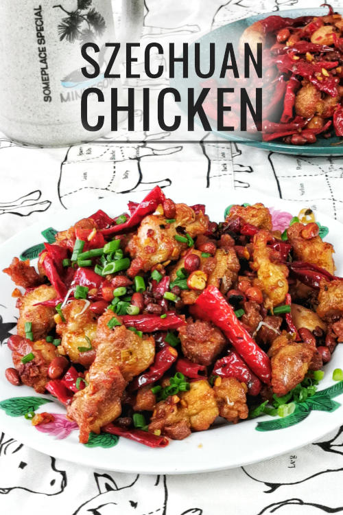 Authentic Szechuan chicken recipe (辣子鸡), best to serve with a cold beer! Spicy and numbing on your tongue.