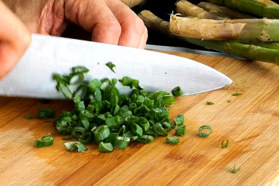 teriyaki chicken stir-fry with scallions