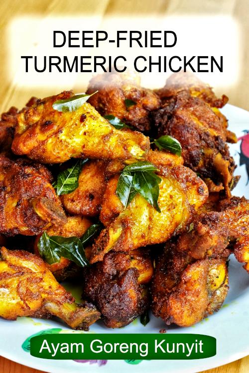 Try this turmeric chicken recipe (Ayam Goreng Kunyit). Easy and full of rich, aromatic goodness.  