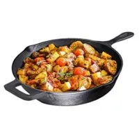 Pre-Seasoned Cast Iron Skillet, Non-Stick,12 inch - Skillet Pan For Stovetop, Oven Use & Outdoor Camping