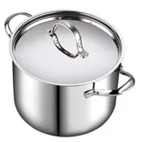 Cooks Standard 02520 Quart Classic Stainless Steel Stockpot with Lid, 12-QT, Silver