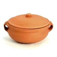 Ancient Cookware Clay Curry Pot, Medium, 8 Inch