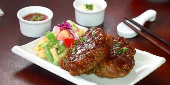 Japanese Hamburger Steak (Hambagu)